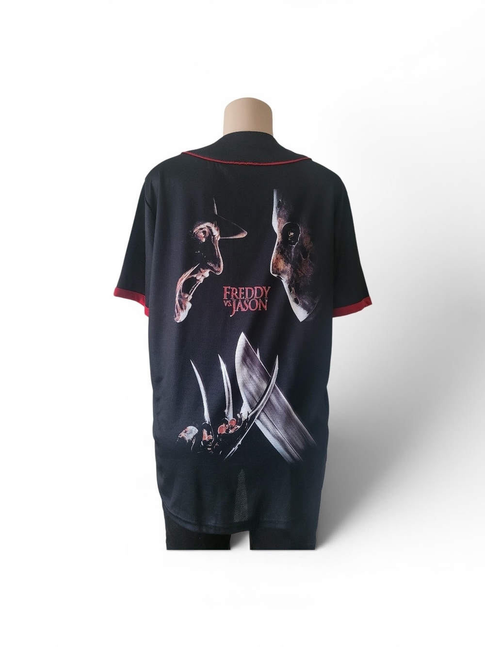 Freddy vs Jason Black Graphic Short-Sleeve Shirt - Picture 3 of 9